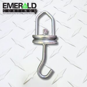 Heavy-duty swivel hook for coating