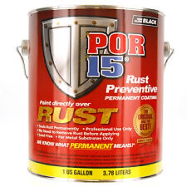 POR -15 BLACK GLOSS RUST PREVENTIVE PAINT (1 GALLON) | Emerald Coatings