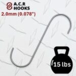 2mm, C,S,V coating hooks, 15 lb holding strength