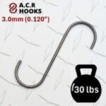 3mm, C,S,V coating hooks, 30 lb holding strength