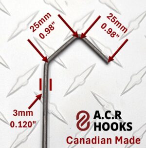 6 powder coating V hook Canada